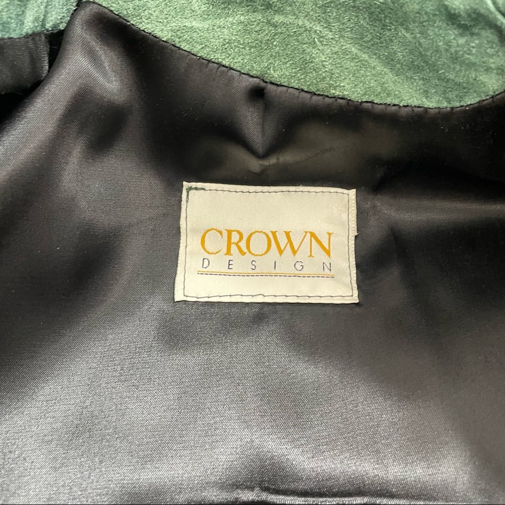 Vintage 80’s Green Suede Jacket - Picture 11 of 11